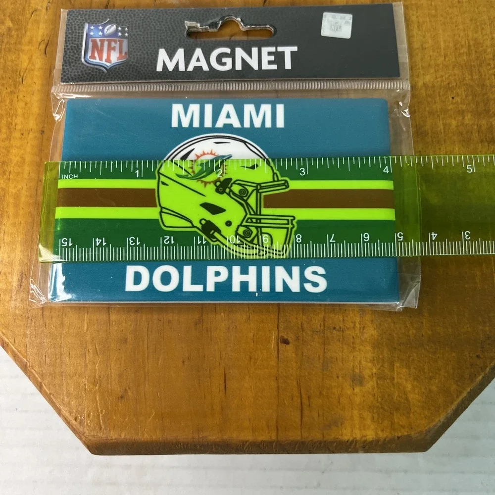 NFL Miami Dolphins Magnet - Rectangle 2.5